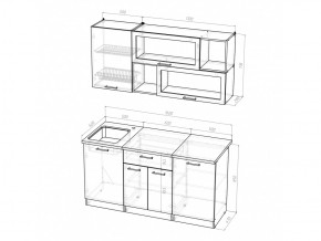 Кухонный гарнитур Лариса стандарт 1 1600 мм в Пласте - plast.mebel74.com | фото 5