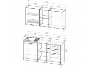 Кухонный гарнитур Лариса стандарт 5 1600 мм в Пласте - plast.mebel74.com | фото 5