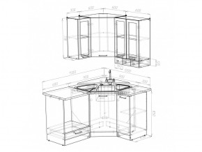 Кухонный гарнитур Лира литл 1500х1200 мм в Пласте - plast.mebel74.com | фото 4