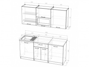 Кухонный гарнитур Ника макси 1800 мм в Пласте - plast.mebel74.com | фото 5