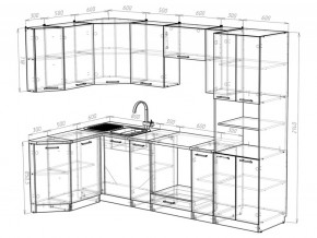 Кухонный гарнитур Паола гранд прайм 2600х1400 мм в Пласте - plast.mebel74.com | фото 6