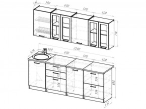 Кухонный гарнитур Паола компакт 2200 мм в Пласте - plast.mebel74.com | фото 3