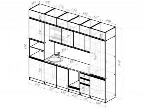 Кухонный гарнитур Паола люкс 3000 мм в Пласте - plast.mebel74.com | фото 6