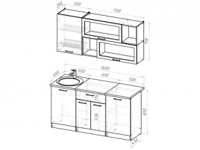 Кухонный гарнитур Паола стандарт 1600 мм в Пласте - plast.mebel74.com | фото 6