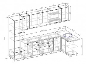 Кухонный гарнитур Пайн 3200х1400 в Пласте - plast.mebel74.com | фото 3