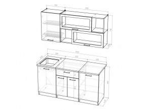 Кухонный гарнитур Полина стандарт 1600 мм в Пласте - plast.mebel74.com | фото 5