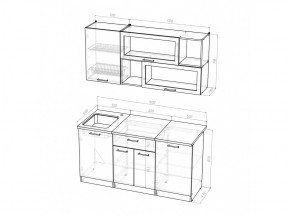 Кухонный гарнитур Симона стандарт 1600 мм в Пласте - plast.mebel74.com | фото 6