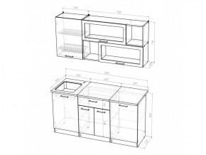 Кухонный гарнитур Яна стандарт 1600 мм в Пласте - plast.mebel74.com | фото 5