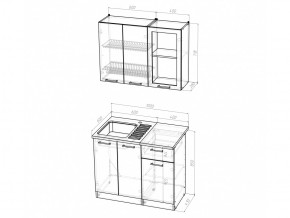 Кухонный гарнитур Инна мини 1000 мм в Пласте - plast.mebel74.com | фото 5