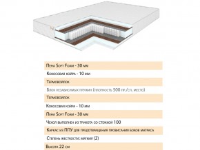 Матрас Шалла 120х200 в Пласте - plast.mebel74.com | фото 2