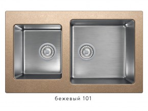 Мойка комбинированная Tolero twist TTS-840 Бежевый 101 в Пласте - plast.mebel74.com | фото