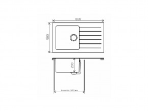 Мойка комбинированная Tolero twist TTS-860 Сафари 102 в Пласте - plast.mebel74.com | фото 2