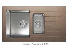 Мойка комбинированная Tolero twist TTS-890 Темно-бежевый 823 в Пласте - plast.mebel74.com | фото