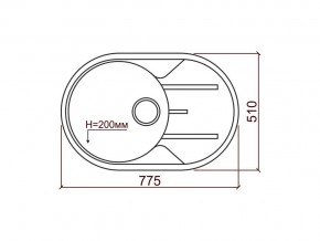 Мойка кварцевая Tolero R-116 Белый 923 в Пласте - plast.mebel74.com | фото 2