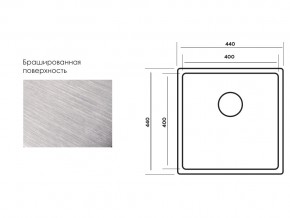 Мойка Longran Techno TEB400.400 -GT10P в Пласте - plast.mebel74.com | фото 3