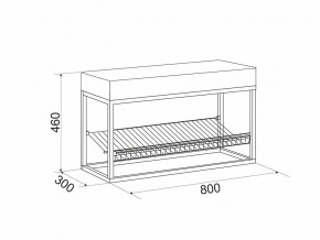 Обувница Крафт 1 в Пласте - plast.mebel74.com | фото 2