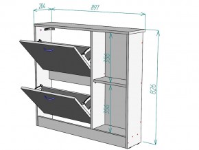 Обувница W102 в Пласте - plast.mebel74.com | фото 3