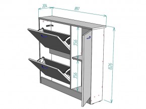 Обувница W105 в Пласте - plast.mebel74.com | фото 3