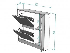 Обувница W106 в Пласте - plast.mebel74.com | фото 3