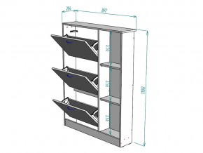 Обувница W107 в Пласте - plast.mebel74.com | фото 3