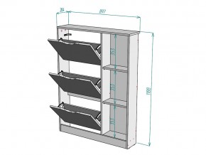 Обувница W108 в Пласте - plast.mebel74.com | фото 3