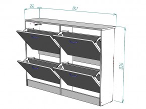 Обувница W11 в Пласте - plast.mebel74.com | фото 3