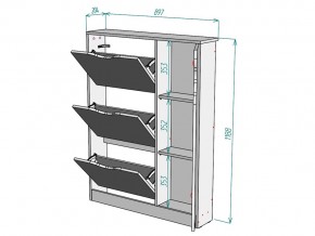 Обувница W111 в Пласте - plast.mebel74.com | фото 3