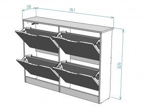 Обувница W12 в Пласте - plast.mebel74.com | фото 3