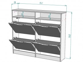 Обувница W16 в Пласте - plast.mebel74.com | фото 3