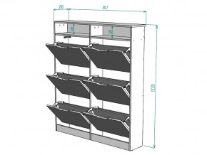 Обувница W18 в Пласте - plast.mebel74.com | фото 3