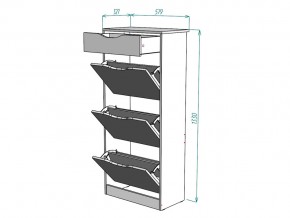 Обувница W24 в Пласте - plast.mebel74.com | фото 3