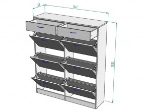 Обувница W27 в Пласте - plast.mebel74.com | фото 3