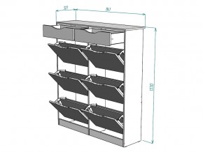 Обувница W28 в Пласте - plast.mebel74.com | фото 3