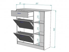 Обувница W33 в Пласте - plast.mebel74.com | фото 3