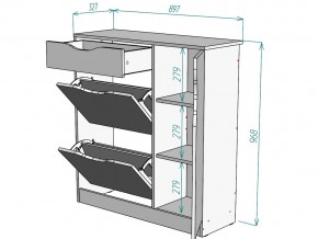 Обувница W36 в Пласте - plast.mebel74.com | фото 3