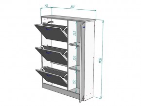 Обувница W39 в Пласте - plast.mebel74.com | фото 3