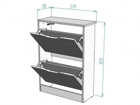 Обувница W4 в Пласте - plast.mebel74.com | фото 3