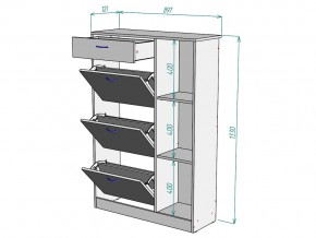 Обувница W41 в Пласте - plast.mebel74.com | фото 3