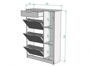 Обувница W44 в Пласте - plast.mebel74.com | фото 3