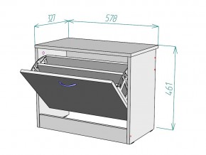 Обувница W45 в Пласте - plast.mebel74.com | фото 3