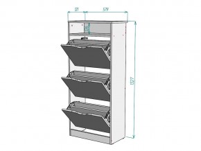 Обувница W46 в Пласте - plast.mebel74.com | фото 3