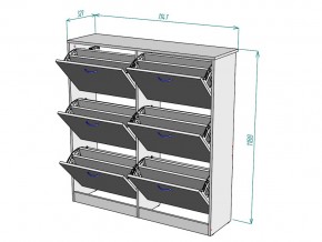 Обувница W49 в Пласте - plast.mebel74.com | фото 3