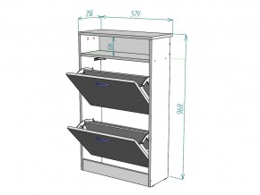 Обувница W5 в Пласте - plast.mebel74.com | фото 3