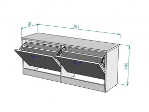 Обувница W55 в Пласте - plast.mebel74.com | фото 3