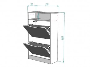 Обувница W6 в Пласте - plast.mebel74.com | фото 3