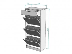 Обувница W61 в Пласте - plast.mebel74.com | фото 3