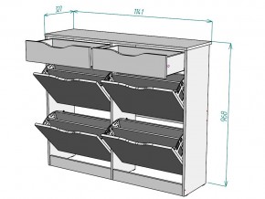 Обувница W63 в Пласте - plast.mebel74.com | фото 3