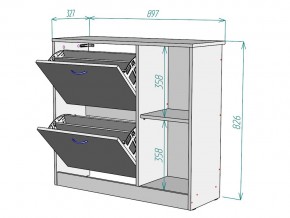 Обувница W66 в Пласте - plast.mebel74.com | фото 3