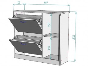 Обувница W69 в Пласте - plast.mebel74.com | фото 3