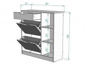 Обувница W72 в Пласте - plast.mebel74.com | фото 3